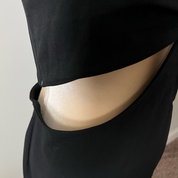 NWT Almost Famous gorgeous black cut out dress with rhinestone straps! - Picture 10 of 12